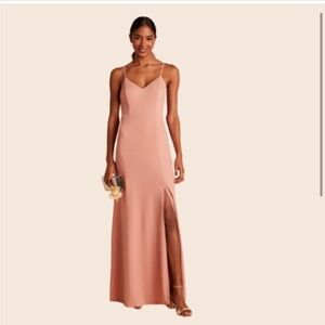 Birdy Grey Dusty Rose Jay Maxi Dress with Thigh Split Size Small